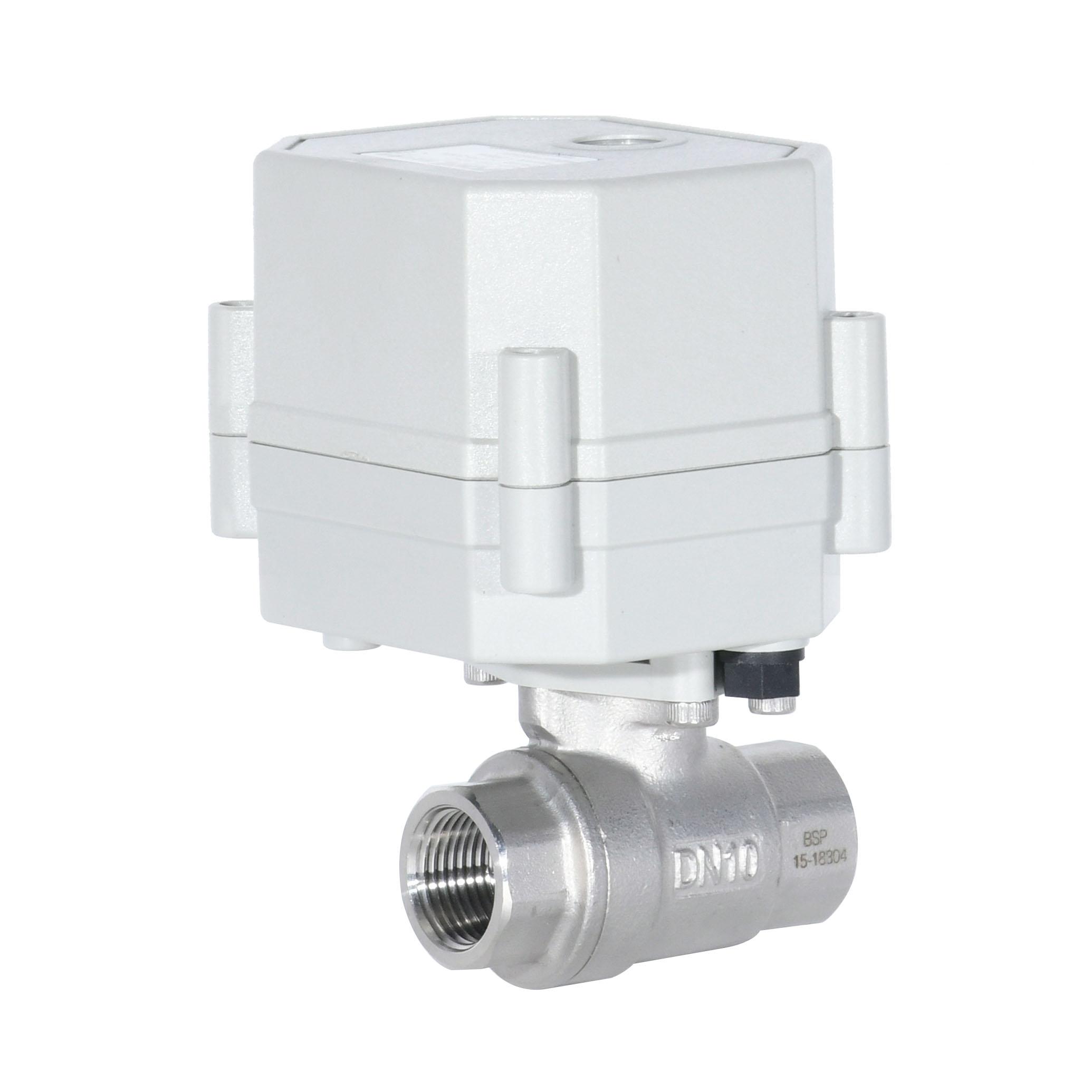 开关型-DN10 不锈钢两通电动阀带断电复位