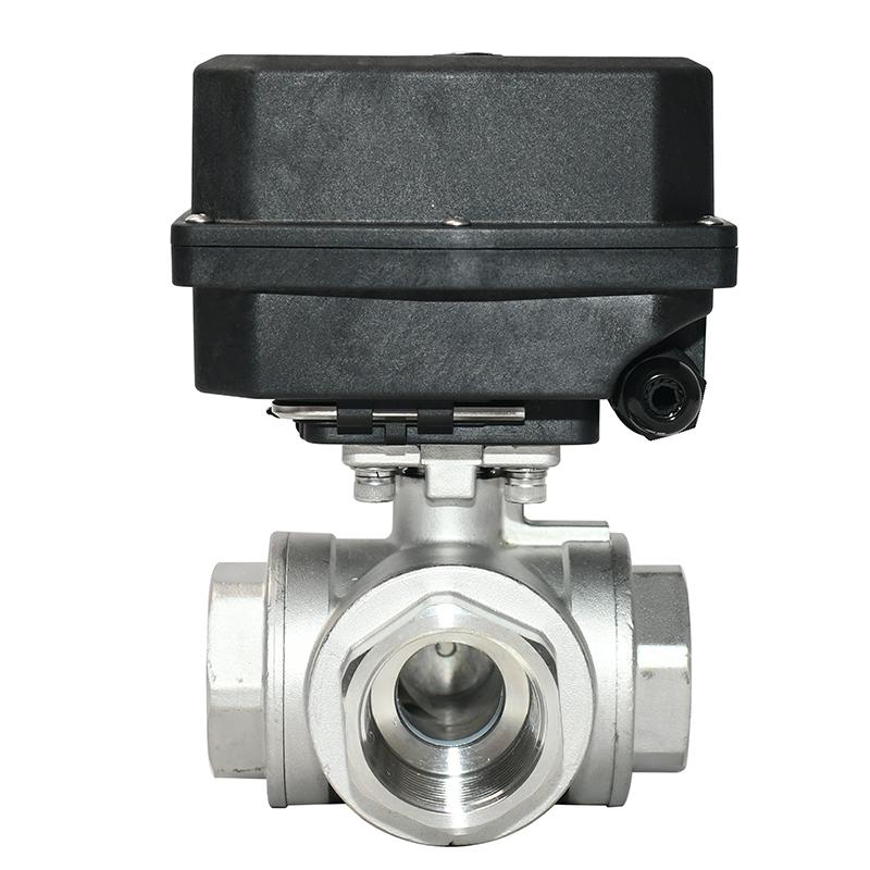 开关型-1-1/4寸不锈钢三通电动阀 