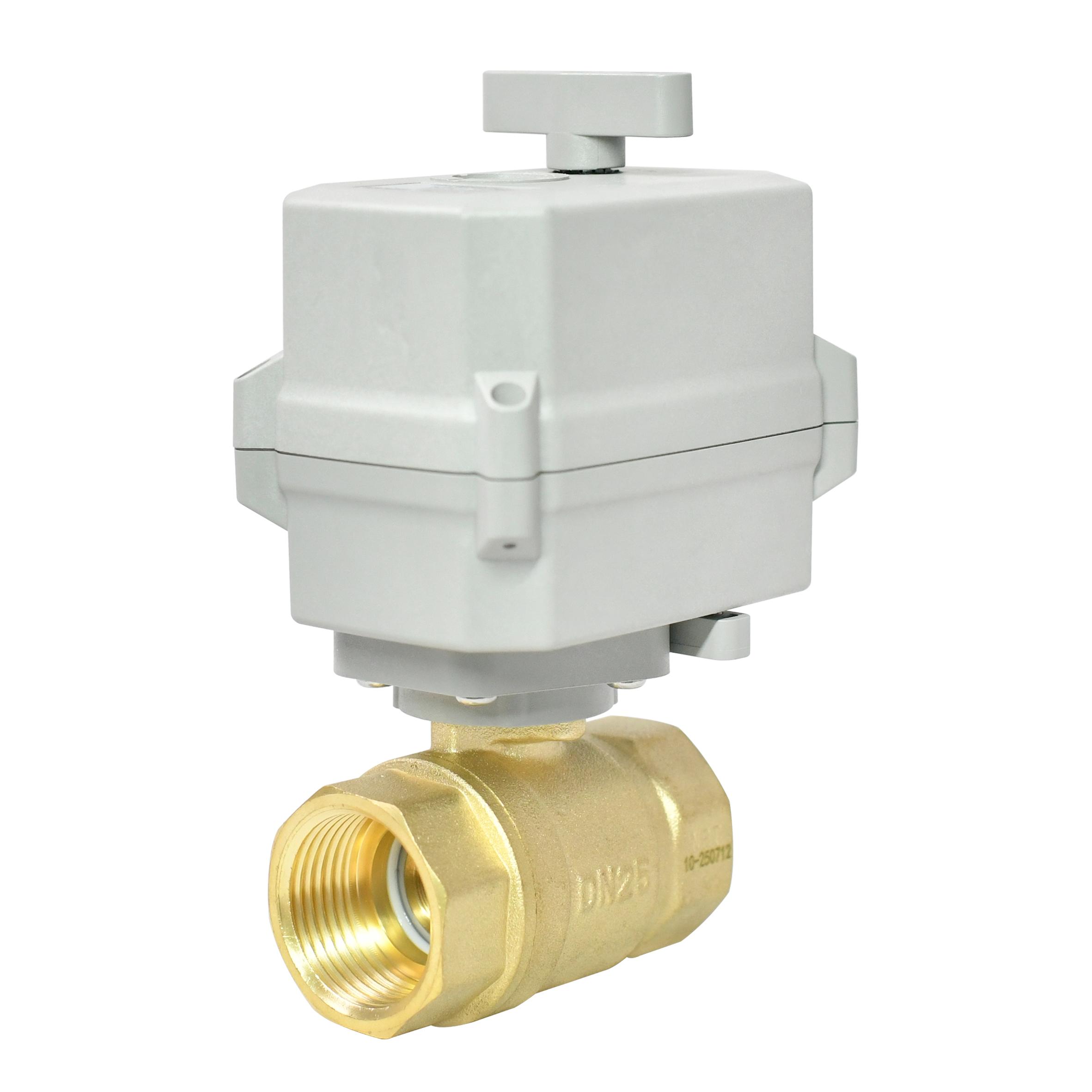 快速安装-1” 黄铜两通开关型电动阀