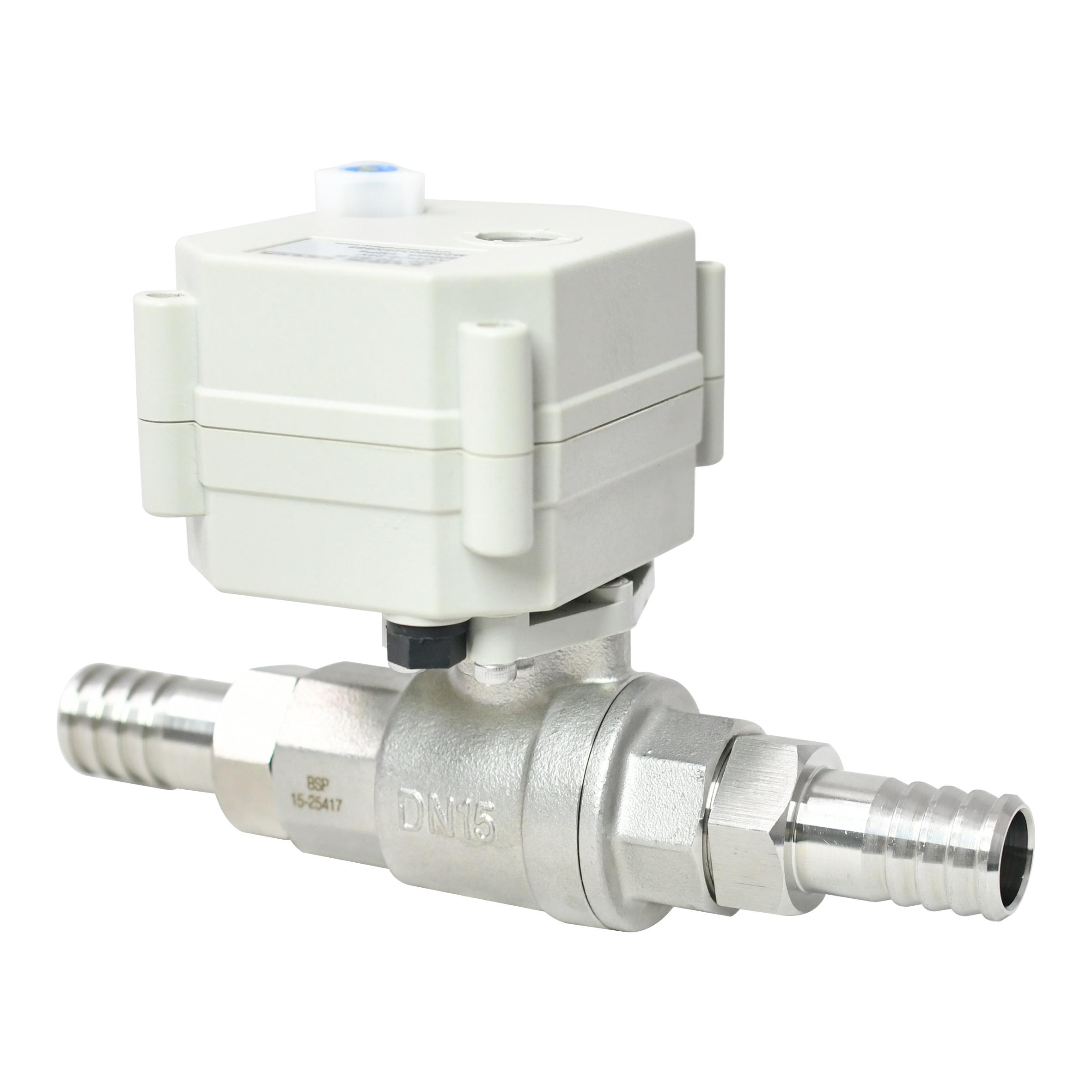 开关型-带手动，DN15 不锈钢两通电动阀