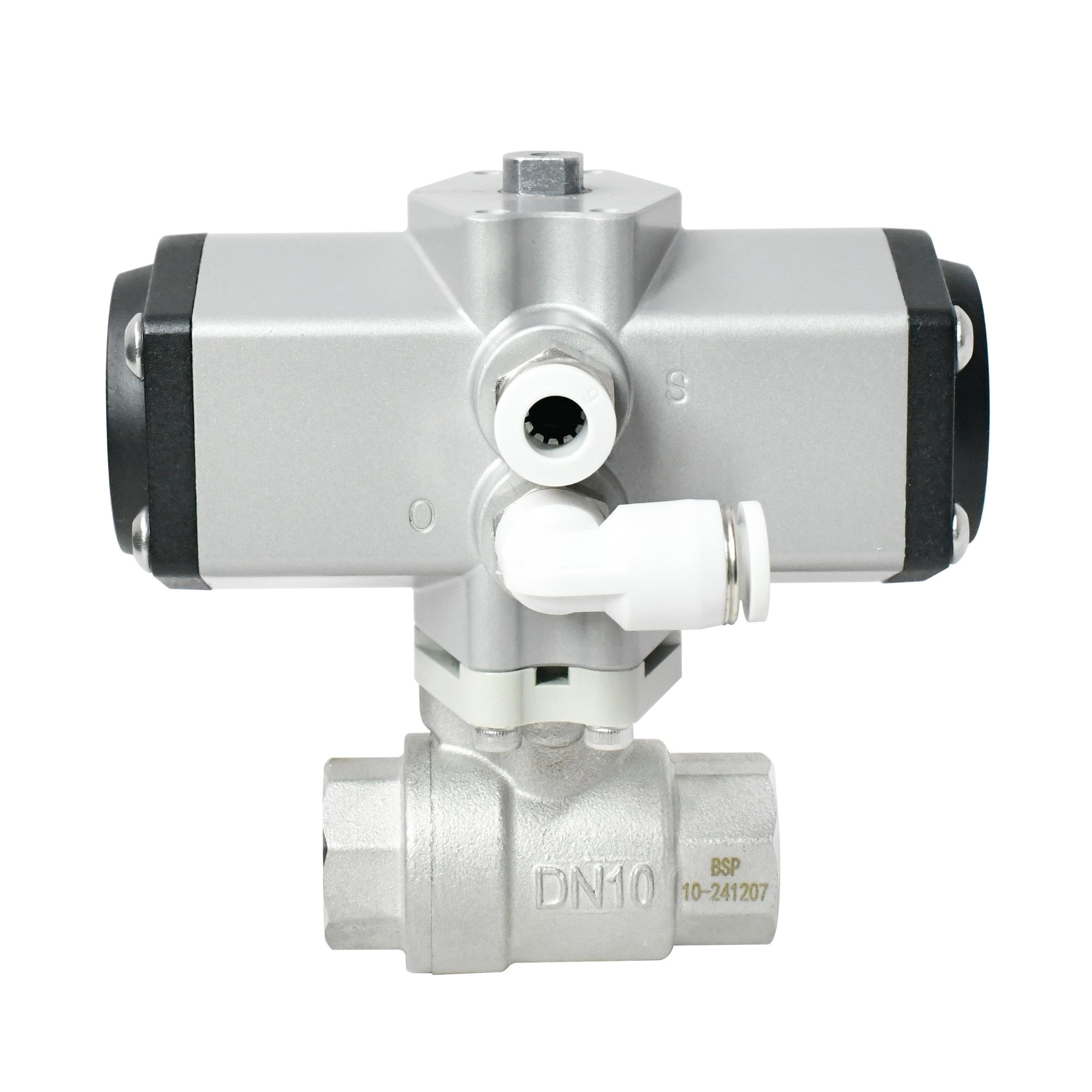 TONHEFLOW P30系列 DN10 不锈钢两通气动球阀，开关时间≤1S