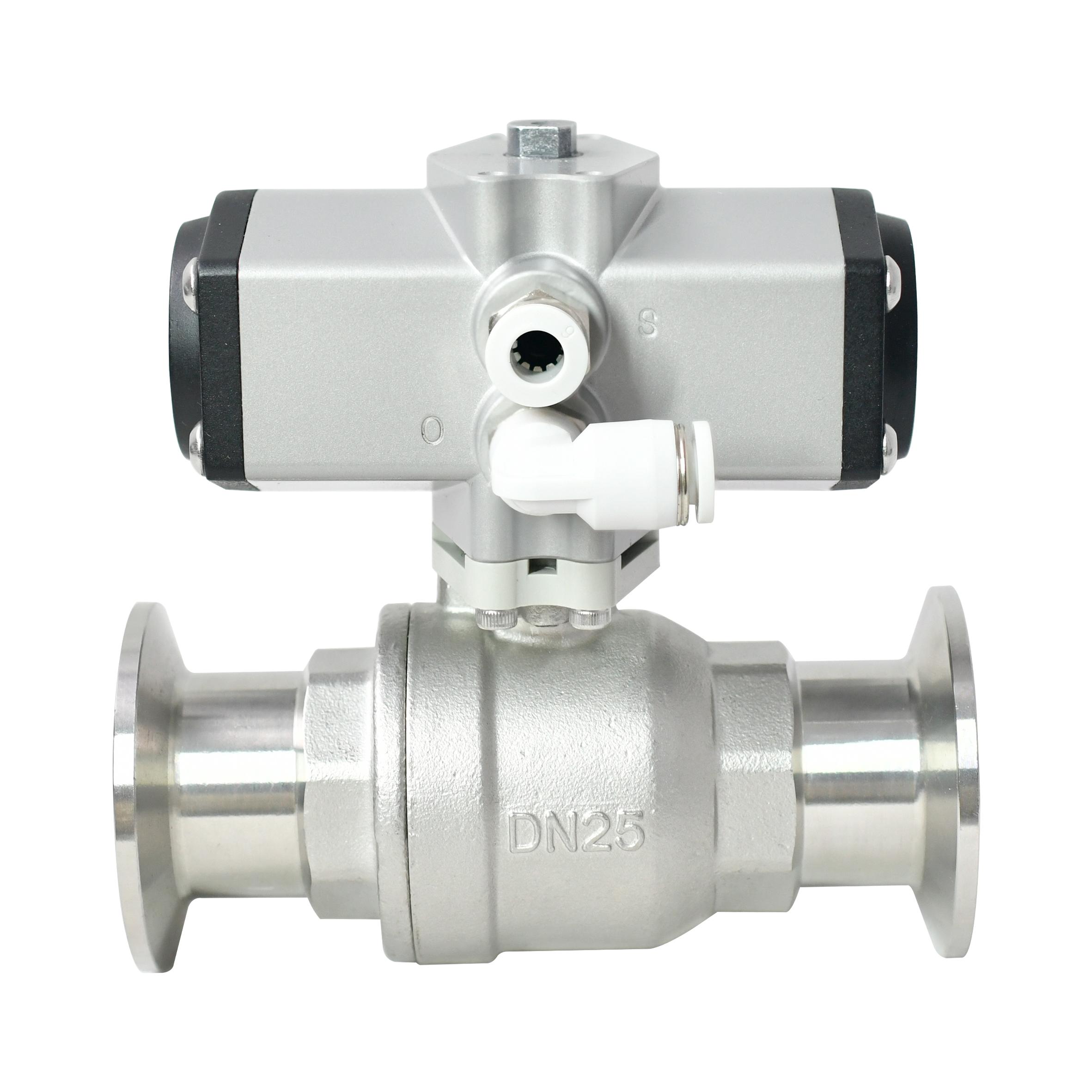 TONHEFLOW P30系列 DN25 不锈钢两通快装气动球阀，开关时间≤1S